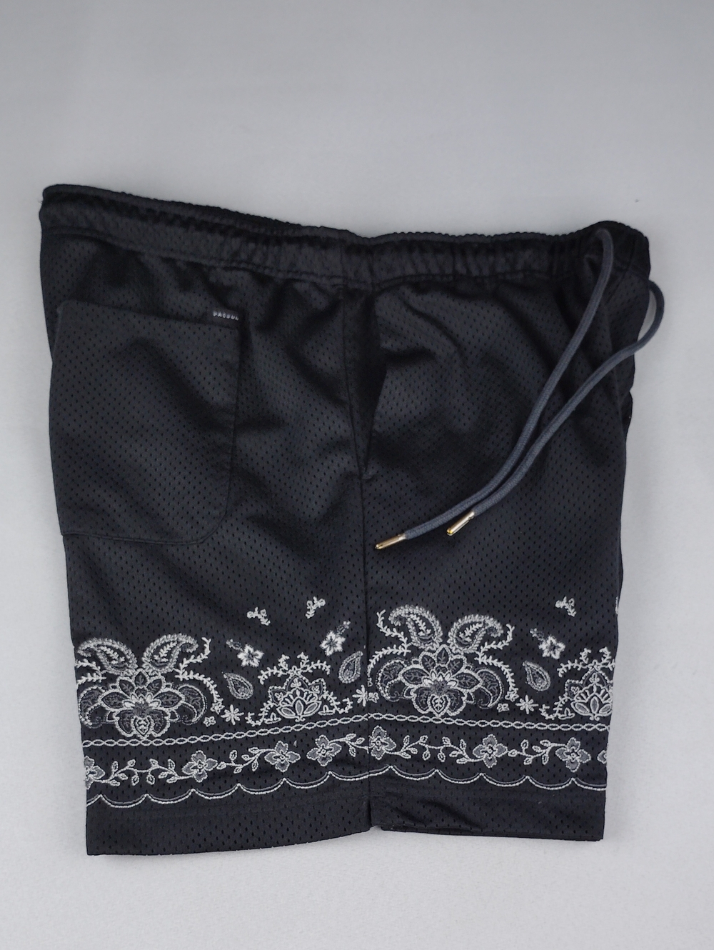 Pacsun  " Volley" Black Floral Embroidered Women's Athletic Shorts.